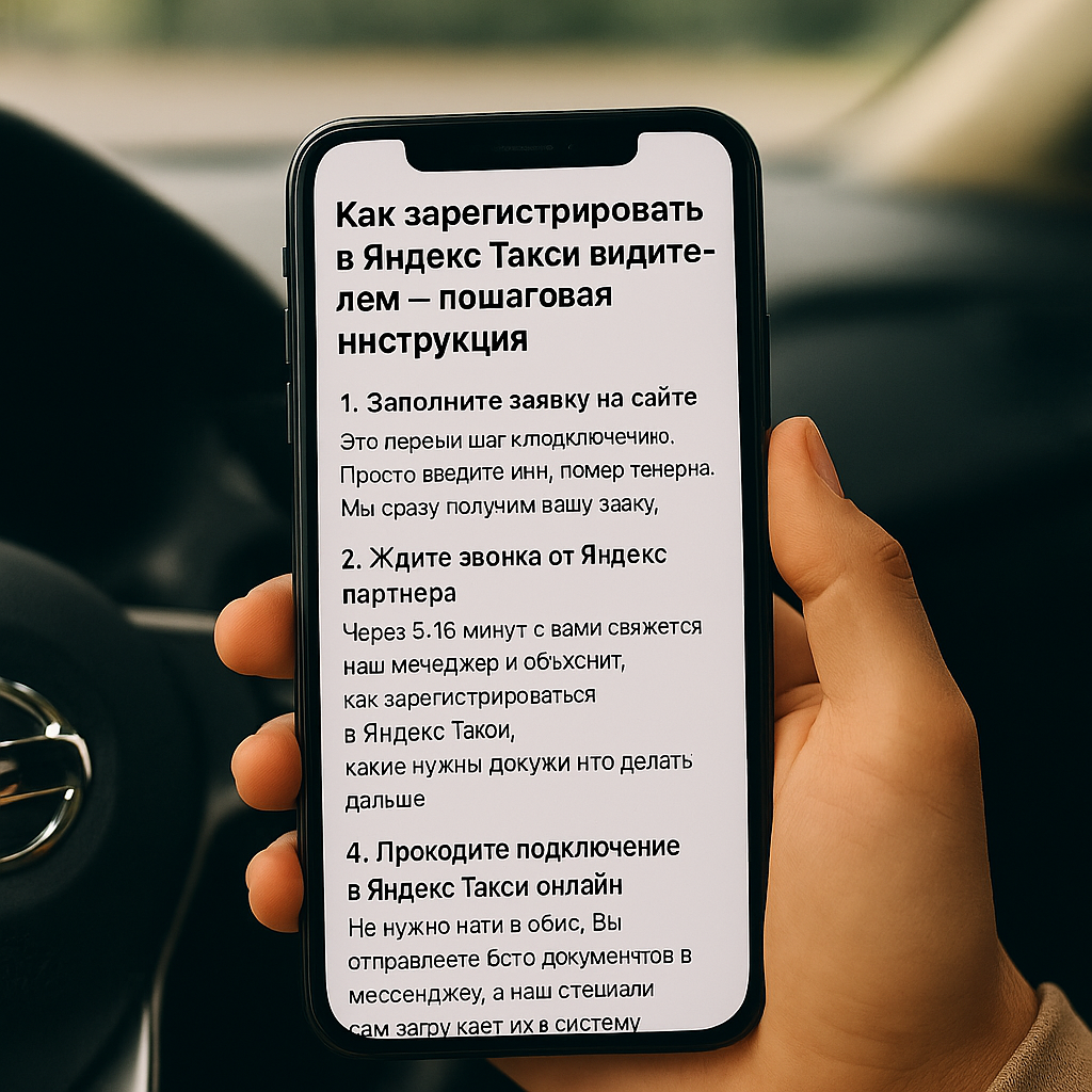 Как зарегистрироваться в Яндекс Такси водителем — пошаговая инструкция подключения